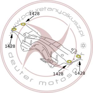 Komplet tulei tylnego wózka/sanek - SUBARU - 4szt.