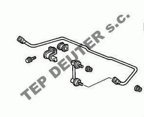 Komplet tulei mocowania drążka stabilizatora tylnego (Ø21) - HONDA HR-V - 2szt.