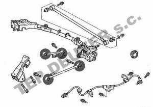 Tuleja wahacza tylnego dolnego i górnego - Honda HR-V - 1szt.