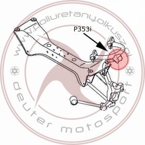 Tuleja wahacza tylnego przy piaście (mocowanie górne) - MITSUBISHI GALANT - 1szt.