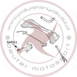 Regeneracja tulei tylnego zawieszenia przy zwrotnicy (z przodu) - ALFA ROMEO GIULIETTA (940) - 2szt.