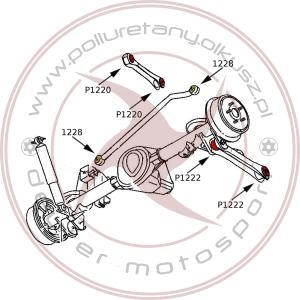 Komplet tulei zawieszenia - JEEP WRANGLER JK - 28szt.