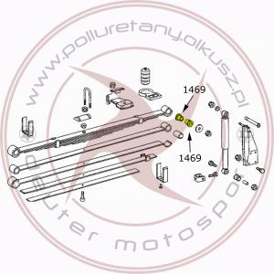 Tylna tuleja resoru przedniego - MERCEDES T2/L - 1szt