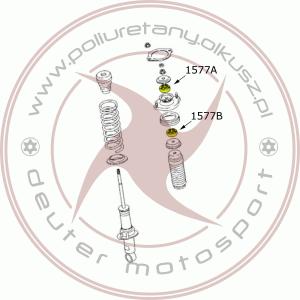 Poduszka kolumny MacPhersona przód - MAZDA MX-5 II (NB) - 2szt.