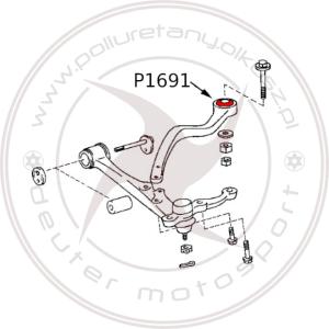 Tuleja wahacza przedniego dolnego z tyłu - LEXUS GS300 - 1szt.