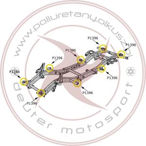 Body Mount / podkładki karoserii - MERCEDES G 460 - 8szt.