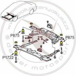 Komplet tulei przednich sanek - HONDA ACCORD VI - 6szt.