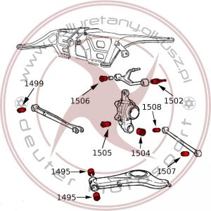 Tuleja tylnej piasty - VOLVO - 1szt.