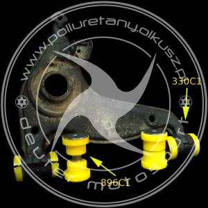 Tuleje wahacza przedniego dolnego - MERCEDES-BENZ W140 / C140 - 2szt.