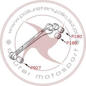 Tuleje wahacza przedniego/tylnego - SUZUKI JIMNY - 3szt.