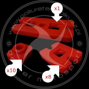 Body Mount - MERCEDES TYP 300 W186 - 19szt.