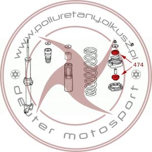 Tuleja górnego mocowania tylnego amortyzatora - HONDA - 1szt.